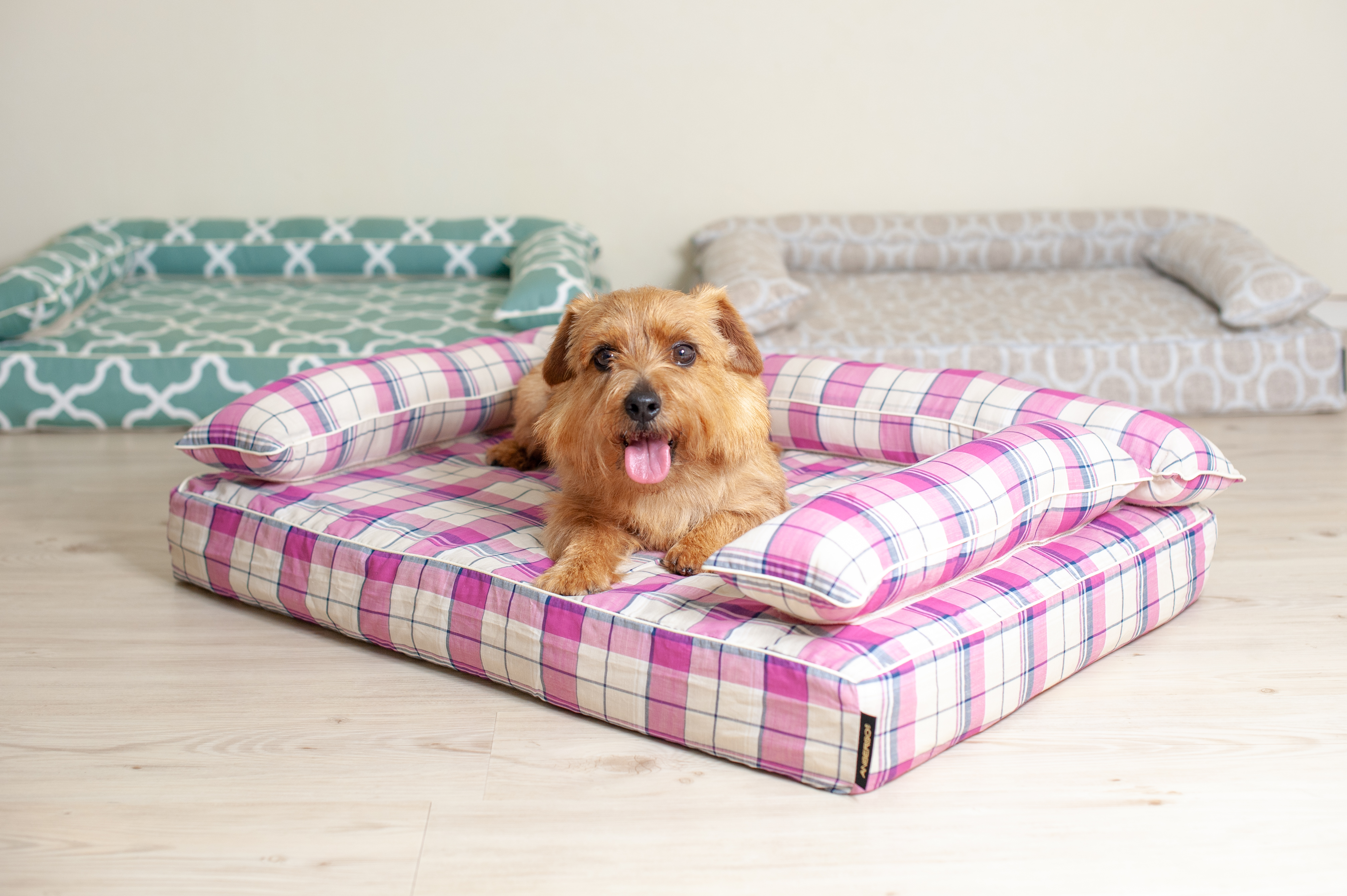クッション付きベッドカバー：リン｜犬のベッド：アンベルソ