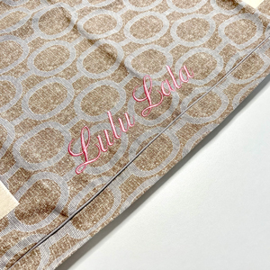 ネーム刺繡：エルモ（アクアグレー）｜犬のベッド：アンベルソ