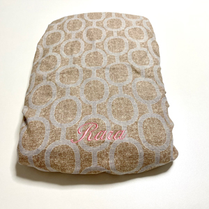 ネーム刺繡：エルモ（アクアグレー）｜犬のベッド：アンベルソ