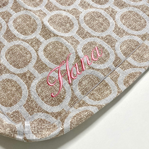 ネーム刺繡：エルモ（アクアグレー）｜犬のベッド：アンベルソ