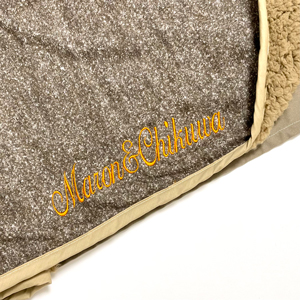 ネーム刺繡：アリス（ブラウン）｜犬のベッド：アンベルソ