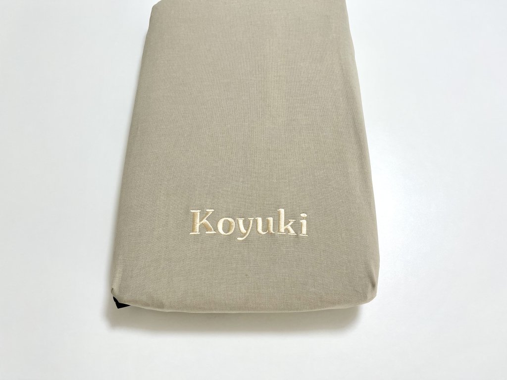 ネーム刺繍：ノーラ（グレージュ）｜犬のベッド：アンベルソ